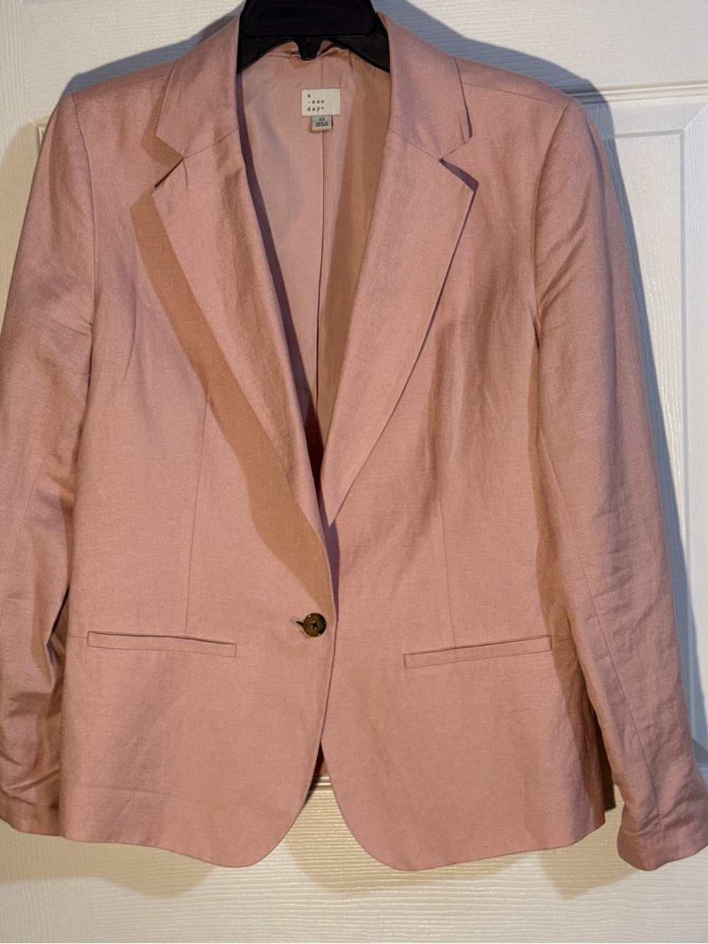a new day Dusty Rose Single-Button Blazer
